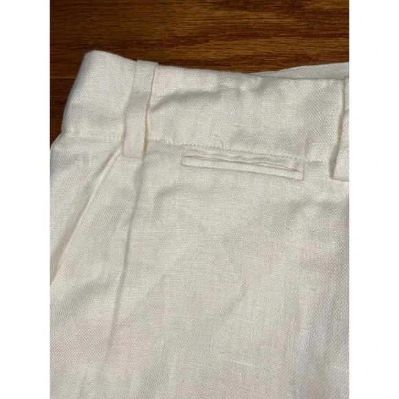 Lauren Ralph Lauren Cream Colored 100% Linen Pants 32.5" Inseam Size 16 - Picture 5 of 9